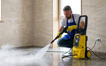 pressure jet wash cleaning